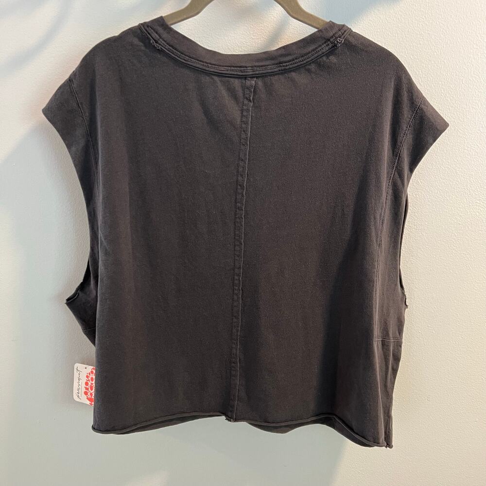 FP Movement Free People Washed Black Inspire Tank Size S - Picture 5 of 7